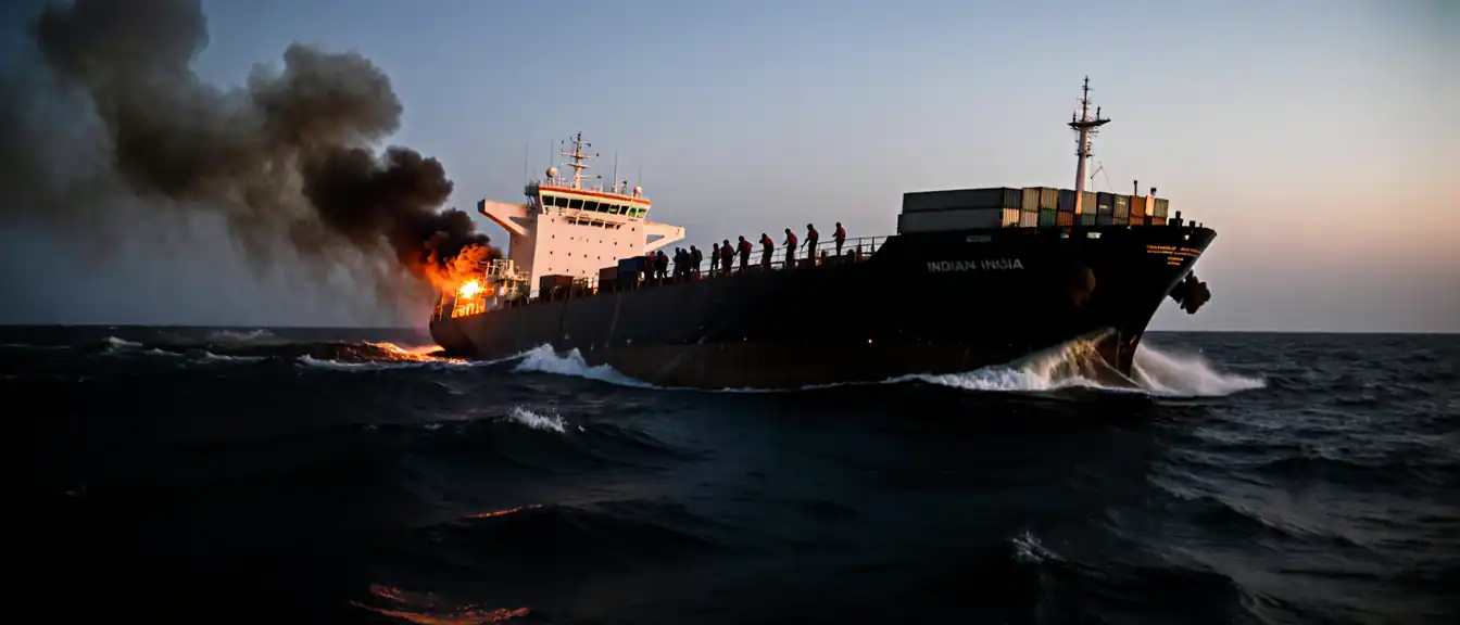 Трагедия в Красном море: индийское грузовое судно пошло ко дну после артиллерийского удара